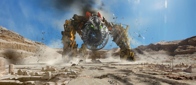 Illustration for article titled A Haunting Alien Cathedral, From Transformers 2 Concept Art